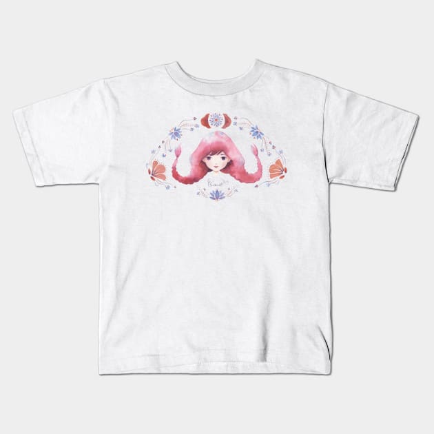 Zodiac - Cancer Kids T-Shirt by Thitika